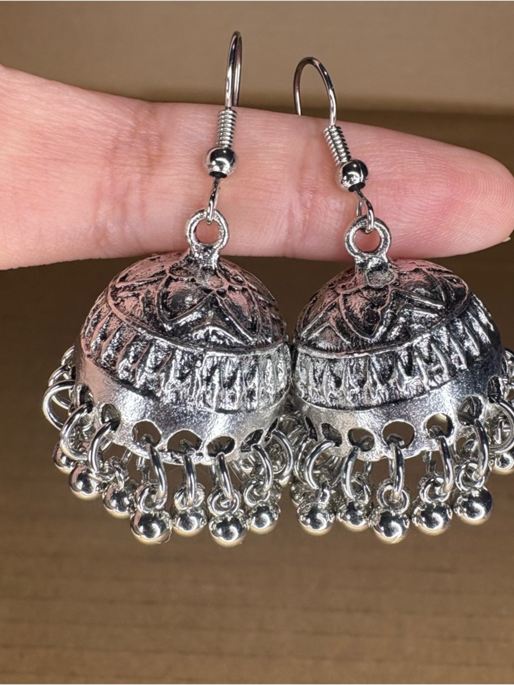 Glenmal 1 Pair of Jhumka Indian Metal Bohemian Chandelier Dangle Earrings